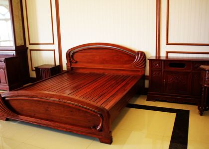 Giường ngủ gỗ đẹp GNHG09