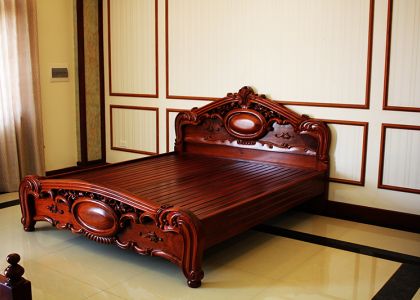 Giường ngủ gỗ đẹp GNHG11
