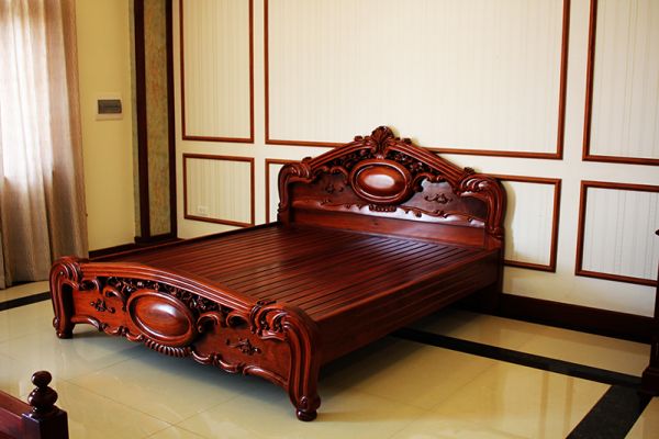 Giường ngủ gỗ đẹp GNHG11